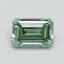 0.7 Ct. Fancy Intense Pacific Green Emerald Lab Grown Diamond