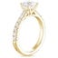 18K Yellow Gold Sienna Half Coverage Diamond Ring, smallside view