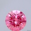 1.58 Ct. Fancy Vivid Pink Round Lab Grown Diamond