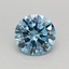 0.43 Ct. Fancy Vivid Blue Round Lab Grown Diamond