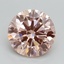 2.61 Ct. Fancy Intense Pink Round Lab Grown Diamond