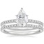 18KW Moissanite Ballad Diamond Bridal Set (1/3 ct. tw.), smalltop view