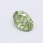 0.51 Ct. Fancy Vivid  Green Oval Lab Grown Diamond