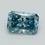 0.67 Ct. Fancy Vivid Blue Radiant Lab Grown Diamond