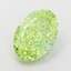 2.02 Ct. Fancy Vivid  Green Oval Lab Grown Diamond