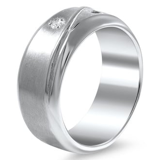 Custom Matte Diamond Band Ring
