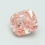1.01 Ct. Fancy Vivid Pink Cushion Lab Grown Diamond