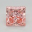 2.2 Ct. Fancy Vivid Pink Princess Lab Grown Diamond