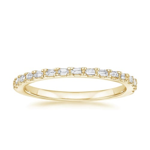 Peyton Emerald Cut Three Stone Diamond Ring (1/2 ct. tw.) in 18K Yellow Gold