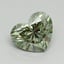 1.51 Ct. Fancy Vivid Pacific Green Heart Lab Grown Diamond