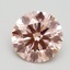 3.26 Ct. Fancy Intense Pink Round Lab Grown Diamond