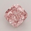 1.81 Ct. Fancy Vivid  Pink Cushion Lab Grown Diamond