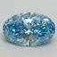 2.22 Ct. Fancy Vivid Blue Oval Lab Grown Diamond