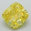 2.41 Ct. Fancy Vivid Yellow Cushion Lab Grown Diamond