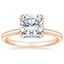 18K Rose Gold Simply Tacori Delicate Drape Diamond Ring, smalltop view