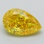 2.08 Ct. Fancy Vivid Yellow Pear Lab Grown Diamond