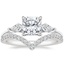 18K White Gold Luxe Cometa Diamond Ring (1/3 ct. tw.) with Elongated Luxe Flair Diamond Ring