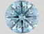 1.62 Ct. Fancy Vivid Blue Round Lab Grown Diamond