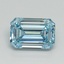 1.07 Ct. Fancy Intense Blue Emerald Lab Grown Diamond