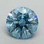 3.23 Ct. Fancy Vivid Blue Round Lab Grown Diamond