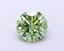 1.12 Ct. Fancy Vivid  Green Round Lab Grown Diamond