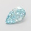 1.15 Ct. Fancy Intense Green Pear Lab Grown Diamond