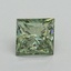 1.57 Ct. Fancy Vivid Green Princess Lab Grown Diamond