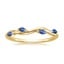 18K Yellow Gold Winding Willow Sapphire Ring, smalltop view