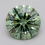 1.58 Ct. Fancy Green Round Lab Grown Diamond