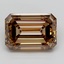 8.46 Ct. Fancy Light  Brown Emerald Lab Grown Diamond