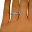 The Levana Ring, smalltop view on a hand