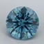 1.43 Ct. Fancy Vivid Malibu Blue Round Lab Grown Diamond