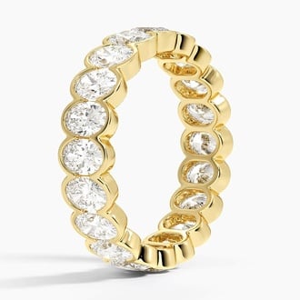 Oval Eternity Lab Diamond Semi-Bezel Ring (3 ct. tw.)