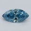 1.04 Ct. Fancy Vivid Blue Marquise Lab Grown Diamond
