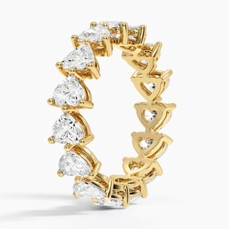 Heart Shaped Eternity Lab Diamond Ring (3 ct. tw.)