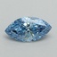 0.60 Ct. Fancy Vivid Malibu Blue Marquise Lab Grown Diamond