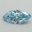 1.03 Ct. Fancy Vivid Blue Marquise Lab Grown Diamond