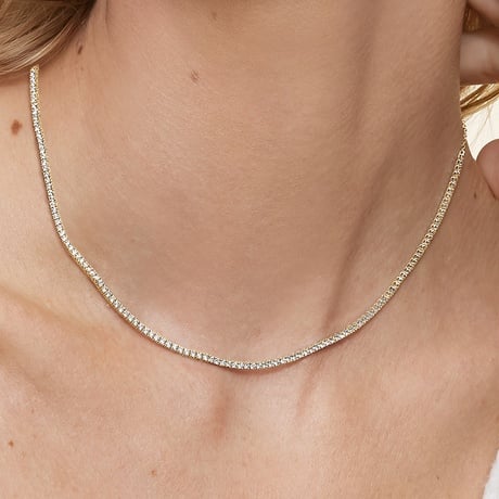 Petite Lab Diamond Tennis Necklace (2 1/5 ct. tw.)