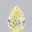 0.46 Ct. Light Yellow Pear Lab Grown Diamond
