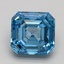 3.13 Ct. Fancy Vivid Blue Asscher Lab Grown Diamond