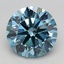2.50 Ct. Fancy Vivid Blue Round Lab Grown Diamond