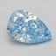 1.53 Ct. Fancy Vivid Blue Pear Lab Grown Diamond