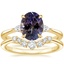 18K Yellow Gold Aria Contoured Diamond Bridal Set
