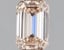 1.04 Ct. Light Orangy Pink Emerald Lab Grown Diamond