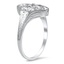 The Nelda Ring, smalltop view on a hand
