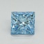 1.70 Ct. Fancy Vivid Blue Princess Lab Grown Diamond
