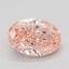 1.06 Ct. Fancy Vivid Pink Oval Lab Grown Diamond