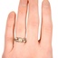 The Branwen Ring, smallzoomed in top view on a hand
