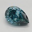 2.68 Ct. Fancy Vivid Greenish Blue Pear Lab Grown Diamond