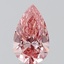 2.09 Ct. Fancy Vivid  Pink Pear Lab Grown Diamond